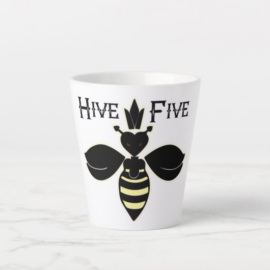 MAD Poker Hive Five Latte Tasse (Vorderseite)