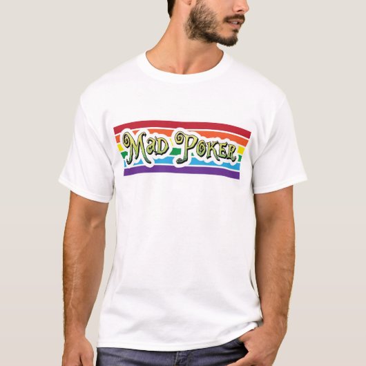 MAD Poker Regenbogen-Shirt T-Shirt (Vorderseite)