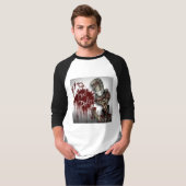 MAD Poker Zombie Pazzo Baseball T - Shirt (Vorne ganz)