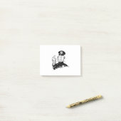 Mad Polizist Umdrehe den Vogel Post-it Klebezettel (Auf Schreibtisch)