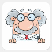 Mad Professor Quadratischer Aufkleber (Vorderseite)