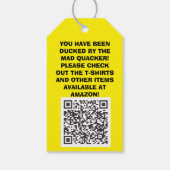 MAD QUACKER DUCKTAG GESCHENKANHÄNGER (Rückseite)