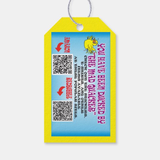 MAD QUACKER DUCKTAG GESCHENKANHÄNGER (Rückseite)