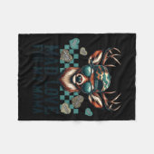 Mad Retro Love For My Mama Camo Deer Hunting Valen Fleecedecke (Vorderseite (Horizontal))