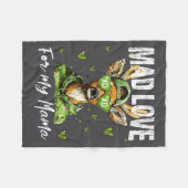 Mad Retro Love For My Mama Deer Hunting Boys Valen Fleecedecke (Vorderseite (Horizontal))
