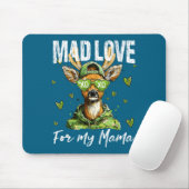 Mad Retro Love For My Mama Deer Hunting Boys Valen Mousepad (Mit Mouse)