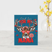 Mad Retro Love For My Mama Deer Hunting Happy Vale Karte (Gelbe Blume)