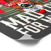 Mad Retro Love For My Mama Deer Hunting Happy Vale Poster (Ecke)