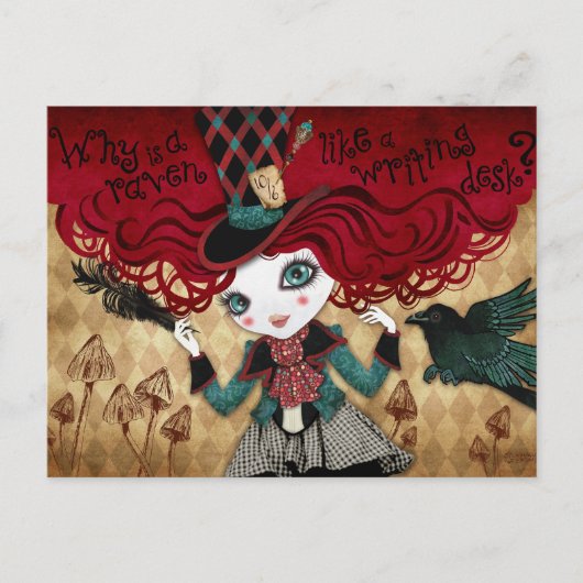 Mad Riddle Postkarte (Vorderseite)