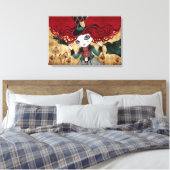 Mad Riddle Wrapped Canvas Leinwanddruck (Insitu (Schlafzimmer))