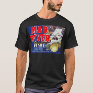 Mad River Birnen - Vintage-Fruchtschachtel-Etikett T-Shirt