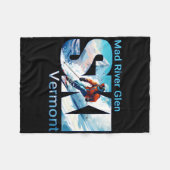 Mad River Glen Cooler Skiurlaub Ski Außenbereich Fleecedecke (Vorderseite (Horizontal))