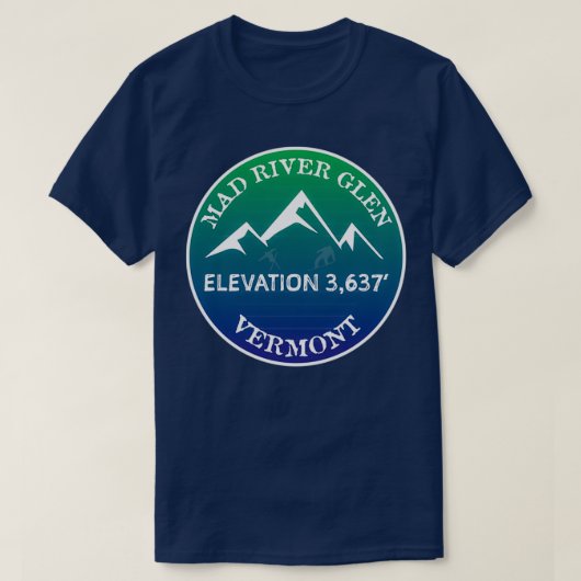 Mad River Glen Mountain Vermont Ski Resort Area Sn T-Shirt (Design vorne)