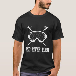 Mad River Glen Vermont Rustikaler Skifahrer Gog T-Shirt
