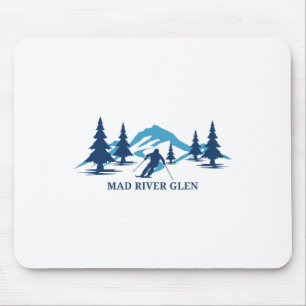 Mad River Glen Vermont Skifahren Snowboarden in Mousepad