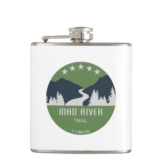 Mad River Trail Dayton Ohio Flachmann (Vorderseite)