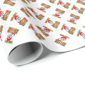 Mad Santa Geschenkpapier (Rolleneckpunkt)
