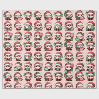 Mad Santa (Pink) Geschenkpapier