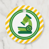 Mad Science Birthday Baby Dusche Geschenkanhänger (Rückseite)