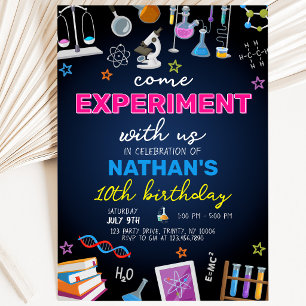 Mad Science Birthday Einladung