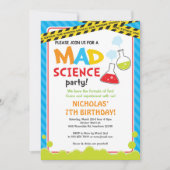 Mad Science Birthday Einladung / Mad Scientists (Vorderseite)