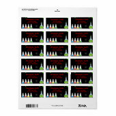 Mad Science Birthday Party Address Labels Adressaufkleber (Vorne)