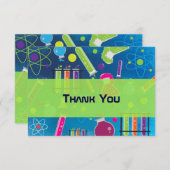 Mad Science Birthday Party Danke Karte (Vorne/Hinten)