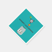 Mad Science Birthday Party Serviette (Ecke)