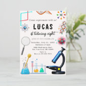 MAD Science Party Einladung zum Geburtstag (Stehend Vorderseite)