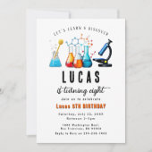 Mad Science Party Einladung zum Geburtstag (Vorderseite)