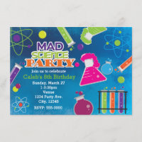 Mad Science Scientist Geburtstagsfeierlichkeiten