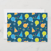 Mad Science Scientist Geburtstagsfeierlichkeiten Einladung (Rückseite)