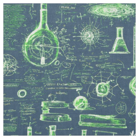 Mad-Scientific-Berechnungen Stoff (Muster)