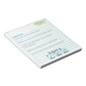 Mad Scientist Birthday Notebook Riddle Game Notizblock (angewinkelt)