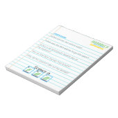 Mad Scientist Birthday Notebook Riddle Game Notizblock (Rotiert)