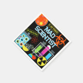Mad Scientist Birthday Paper Napkins Serviette (Ecke)