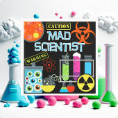 Mad Scientist Birthday Paper Napkins Serviette