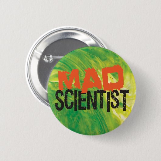 Mad Scientist Button (Vorne & Hinten)