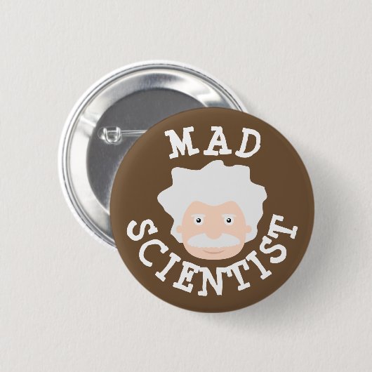Mad Scientist Button (Vorne & Hinten)