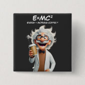 Mad Scientist Coffee Button (Vorderseite)