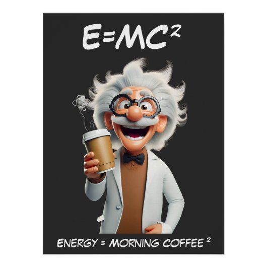 Mad Scientist Coffee Poster (Vorderseite)