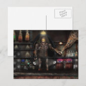 Mad Scientist - Der Forscher Postkarte (Vorne/Hinten)