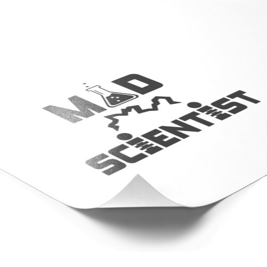 Mad Scientist Electric Science Beaker Fotodruck (Ecke)