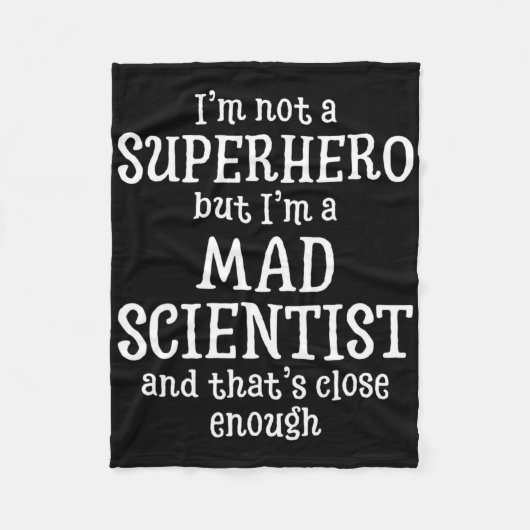 Mad Scientist Funny Halloween Party Fleecedecke (Vorderseite)