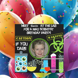Mad Scientist Geburtstagsparty 2 Einladungen