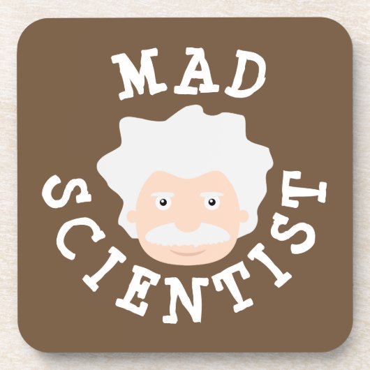 Mad Scientist Getränkeuntersetzer (Vorderseite)