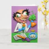 Mad Scientist Karte (Gelbe Blume)