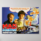 MAD SCIENTIST MONSTER LABRADOR POSTER (Vorne)