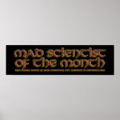 Mad Scientist of the Month Poster (Vorne)