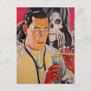 Mad Scientist Postkarte